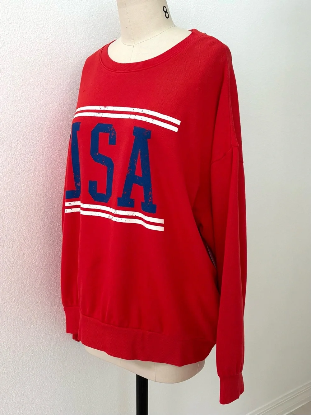 Z Supply USA Sunday Sweatshirt NWT Classic Crew Neck Comfort Style L